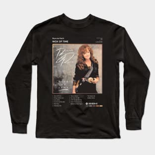 Bonnie Raitt - Nick Of Time Tracklist Album Long Sleeve T-Shirt